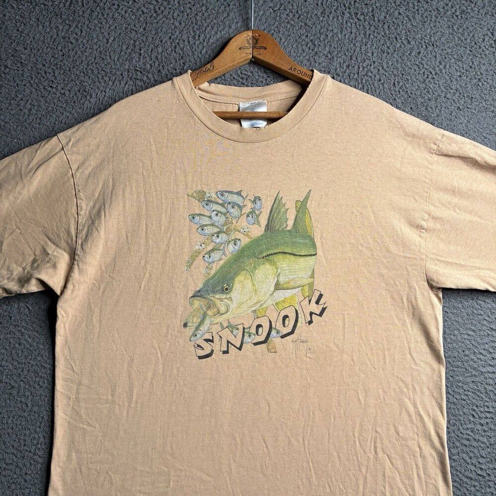 Vintage Guy Harvey Snook Fish Fishing Graphic  T-Shirt Men’s Large Outdoors
